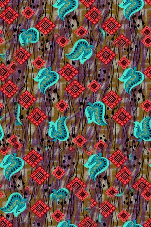 连衣裙印花华亿平台图片