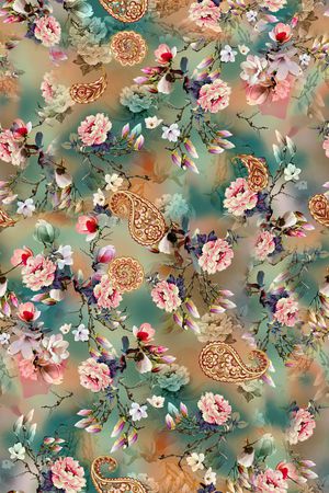 复古印花华亿平台图片