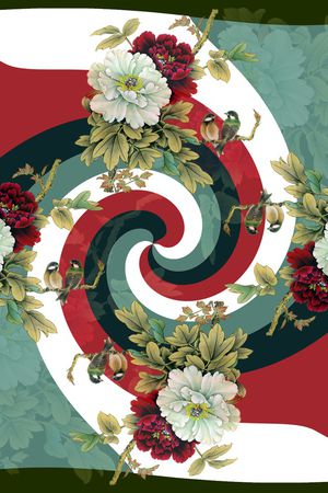 小方巾印花华亿平台图片