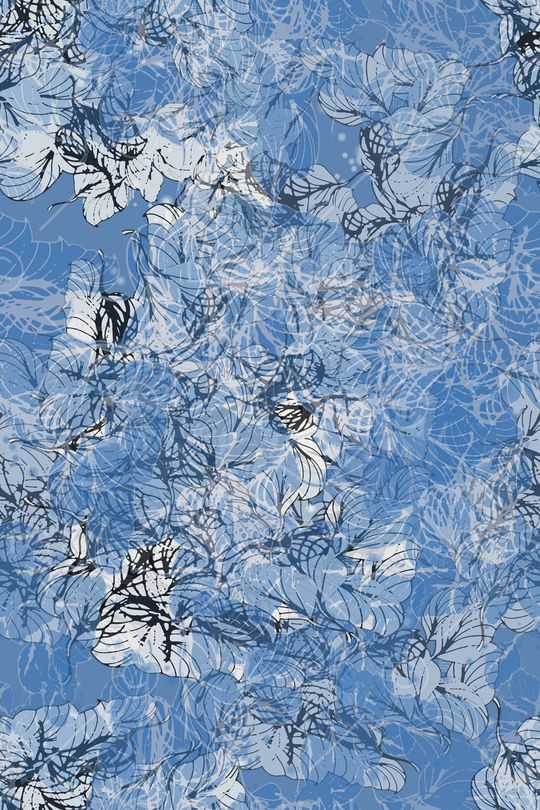 抽象花卉印花华亿平台图片