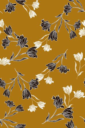 抽象花卉印花华亿平台图片