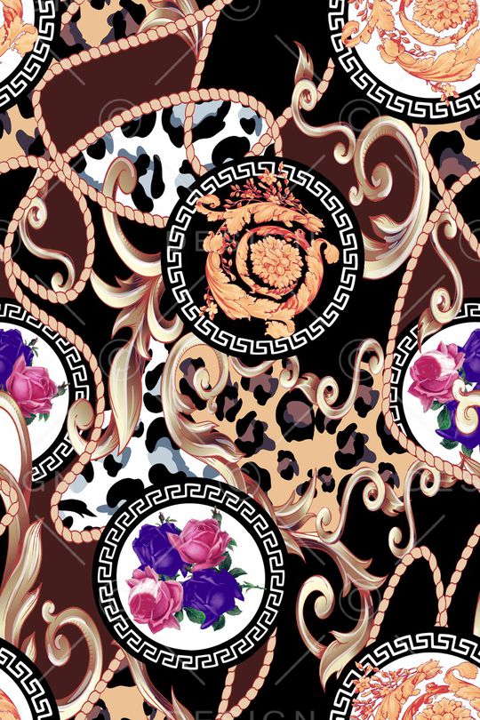 豹纹印花华亿平台图片