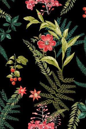 植物印花华亿平台图片