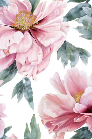 牡丹印花华亿平台图片