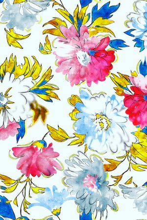 水彩印花华亿平台图片