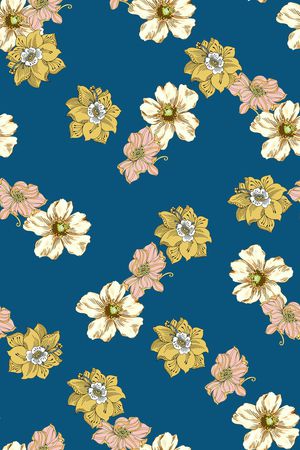 彩底花卉印花华亿平台图片