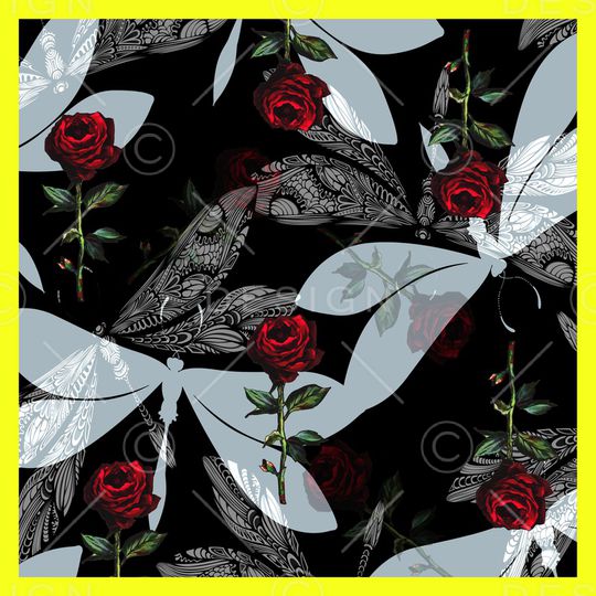 玫瑰花印花华亿平台图片