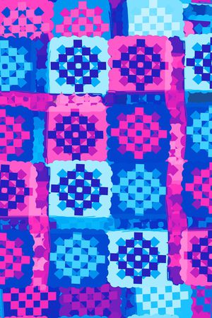 几何印花华亿平台图片