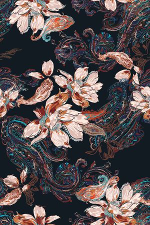 传统纹样印花华亿平台图片