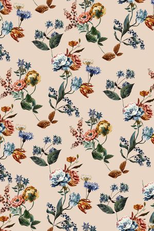 复古印花华亿平台图片