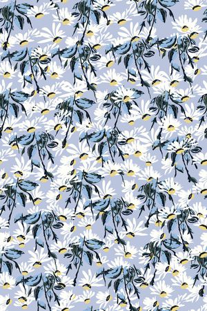 蓝色印花华亿平台图片