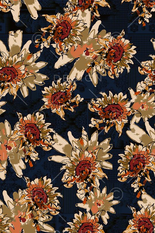 复古印花华亿平台图片