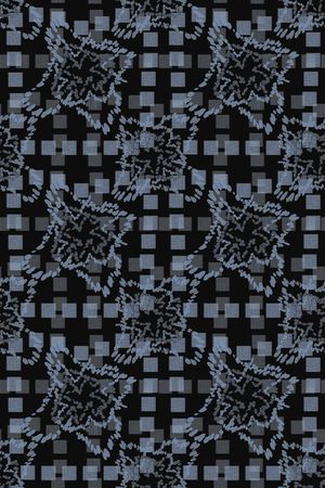 格子混搭印花华亿平台图片