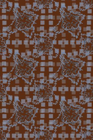 格子混搭印花华亿平台图片