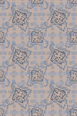 格子混搭印花华亿平台图片