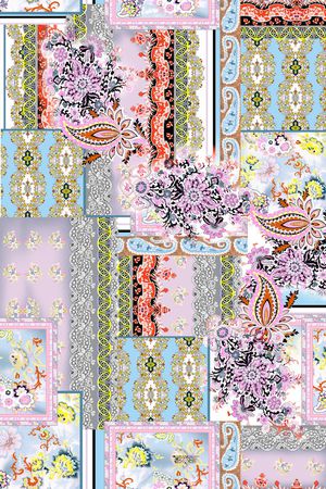 复古印花华亿平台图片