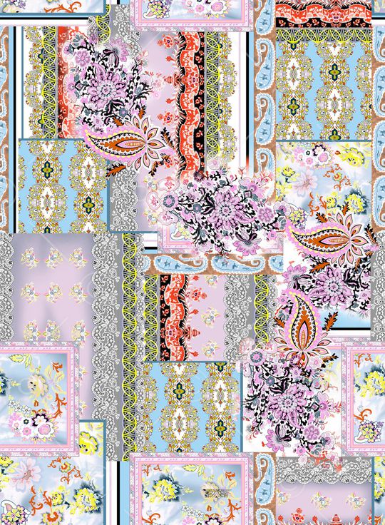 复古印花华亿平台图片