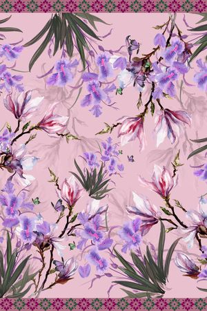 方巾印花华亿平台图片