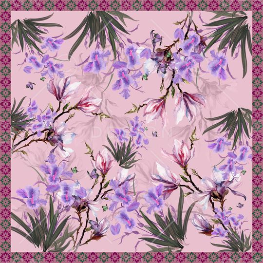 方巾印花华亿平台图片