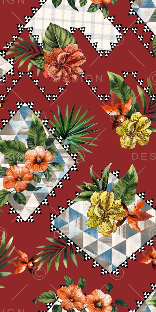 几何印花华亿平台图片