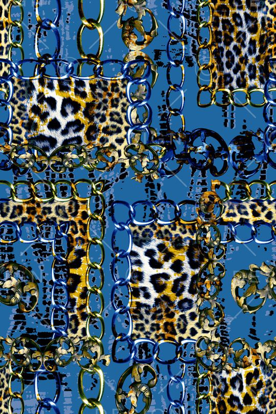 豹纹印花华亿平台图片