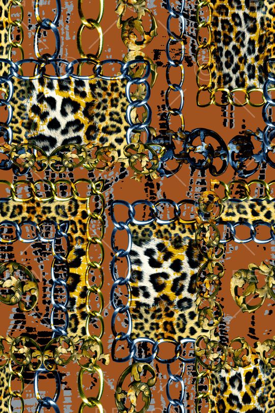 豹纹印花华亿平台图片