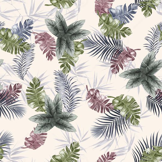 绿植树叶印花华亿平台图片