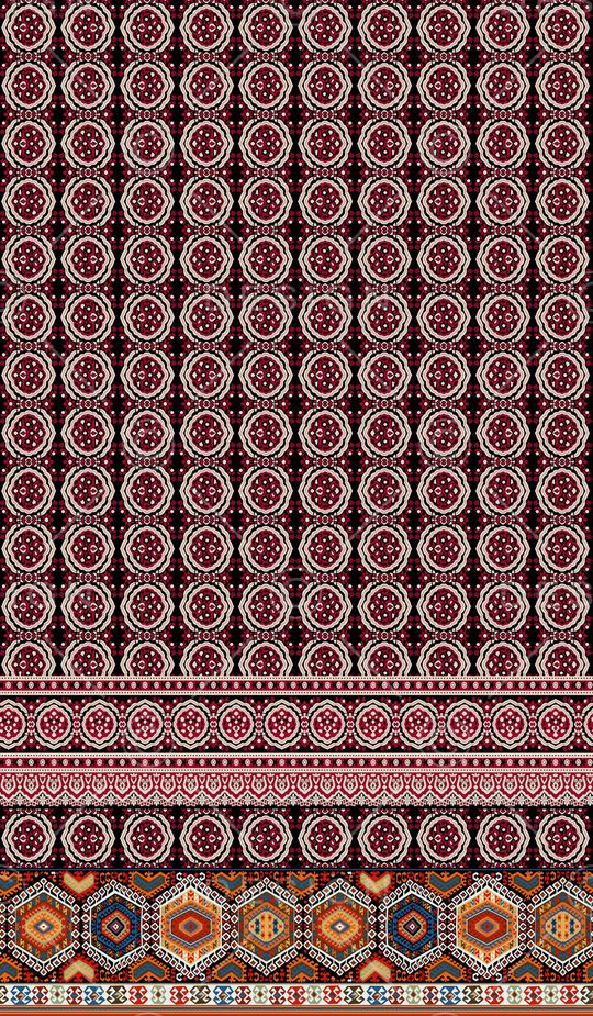 复古印花华亿平台图片