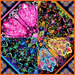 复古印花华亿平台图片