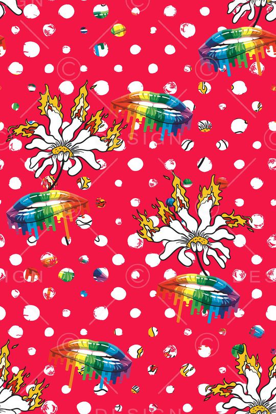 花卉印花华亿平台图片