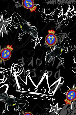 卡通动物印花华亿平台图片