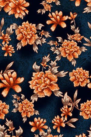 花鸟印花华亿平台图片