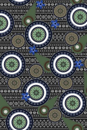 圆形印花华亿平台图片