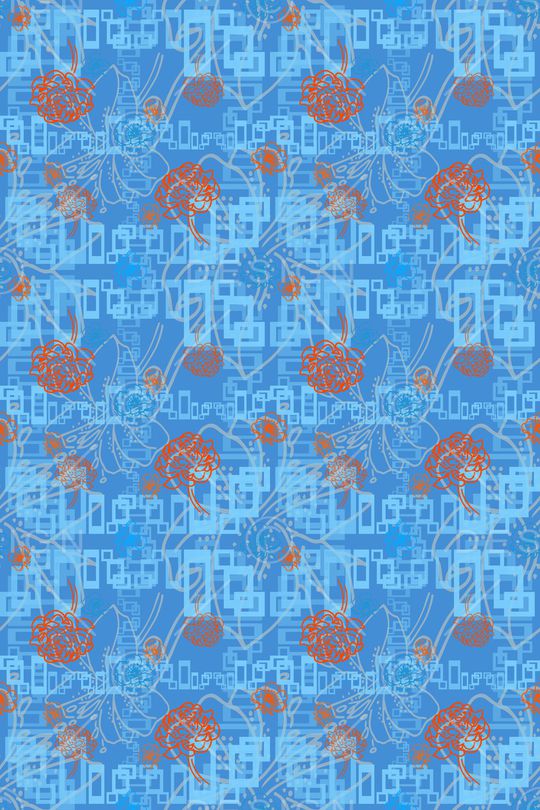 花卉印花华亿平台图片