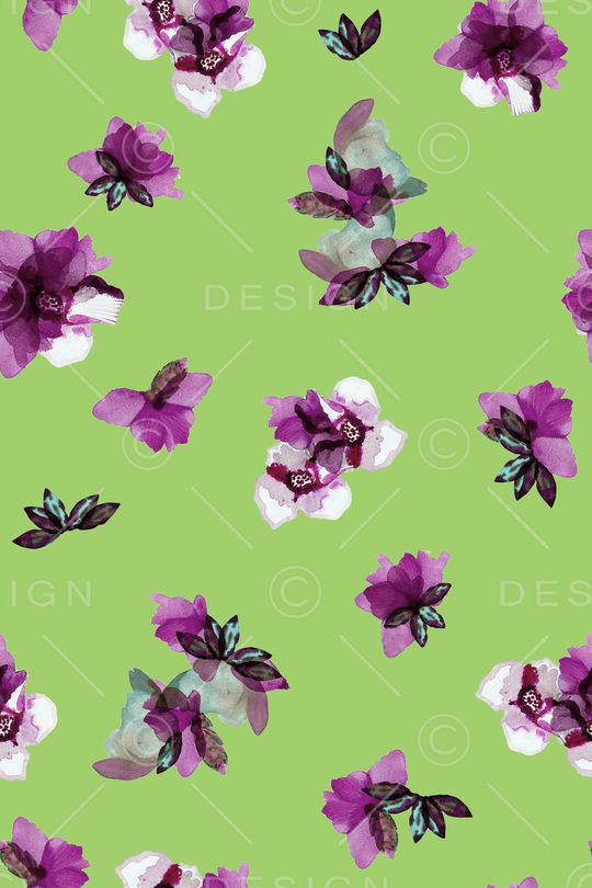 抽象花卉印花华亿平台图片