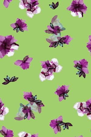 抽象花卉印花华亿平台图片