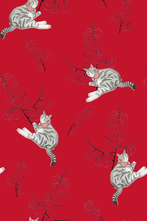 动物花卉印花华亿平台图片