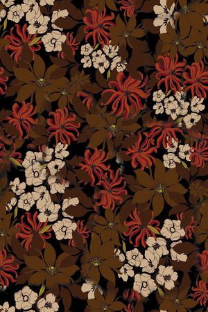 菊花印花华亿平台图片