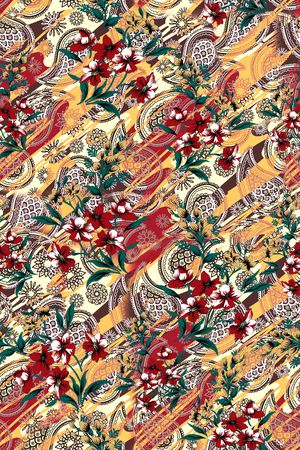 复古印花华亿平台图片