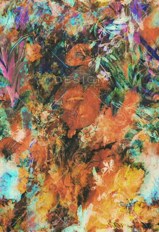 抽象印花华亿平台图片