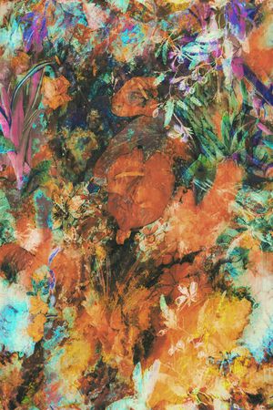 抽象印花华亿平台图片