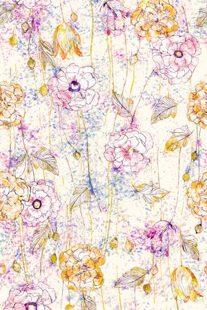 水彩印花华亿平台图片