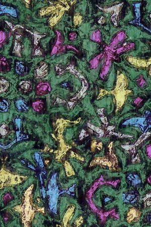 抽象印花华亿平台图片