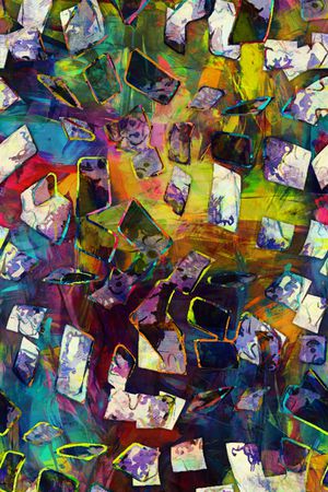 抽象印花华亿平台图片