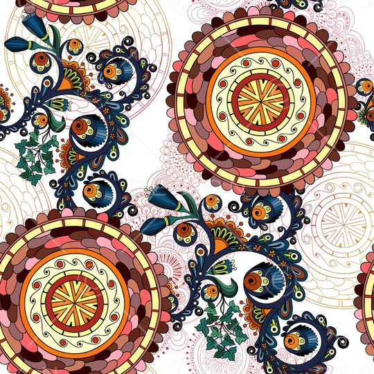 圆形印花华亿平台图片