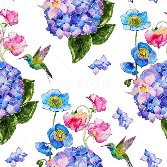 花鸟印花华亿平台图片