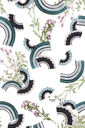 复古印花华亿平台图片