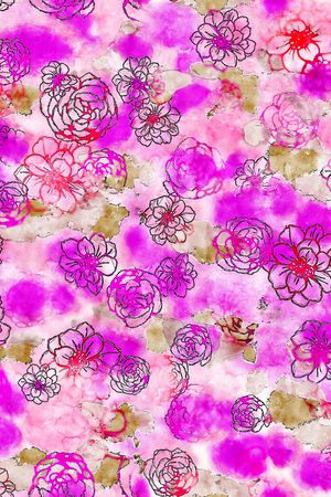 水彩印花华亿平台图片