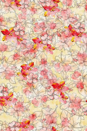 水彩印花华亿平台图片