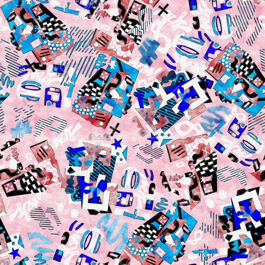 水彩印花华亿平台图片